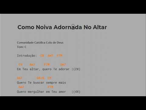 Como Noiva Adornada No Altar - Comunidade…