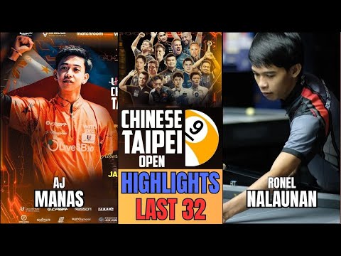 LAST 32 | AJ MANAS - RONEL NALAUNAN | 2026 4TH UNIVERSAL CHINESE TAIPEI OPEN | HIGHLIGHTS