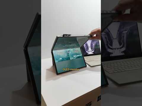 World’s 1st portable foldable OLED monitor 🖥️ ASUS ZenScreen Fold MQ17QH #ces #ces2024