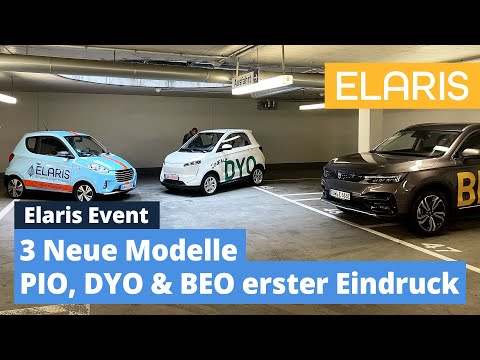 Elaris Event - 3 neue E-Autos PIO, DYO & BEO im Check
