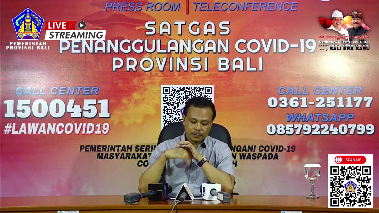 Siaran Pers Perkembangan Penanggulangan COVID–19 Provinsi Bali per 1 April 2020