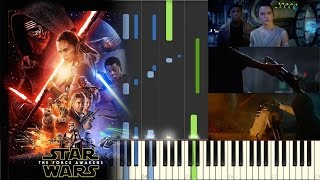Star Wars: The Force Awakens - The Jedi Steps - Piano (Synthesia)