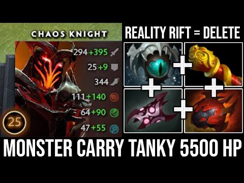 Reality Rift = Delete NEW Style Chaos Knight Mid Monster Late Game Super Tanky 5500 HP Vs Pro LS