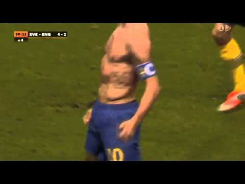 Zlatan vs England! 4th goal! Amazing bicycle goal! (HD)