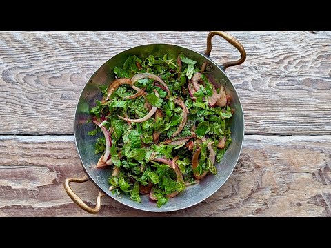 Parsley Salad (Maydanoz Salatası) from Turkish Online Cooking Class Inspired by Somer Sivrioğlu
