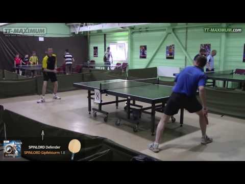 SPINLORD Gipfelsturm 1,8 мм - FH подрезка по топспину на SPINLORD Defender