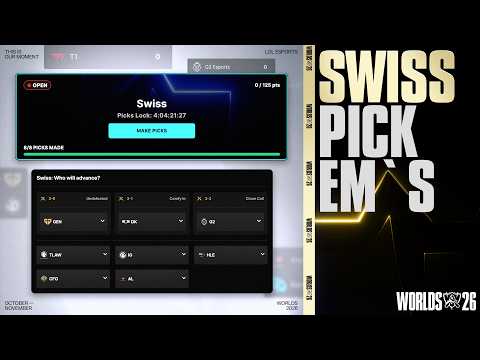THE ONLY SWISS PICKEMS YOU NEED FOR WORLDS 2026 - THIS IS THE ONE I PROMISE - CAEDREL