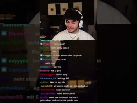 Rohat erfährt von agy diawusies tot und geht sofort off #clip #xrohat #agy #niklaswilson