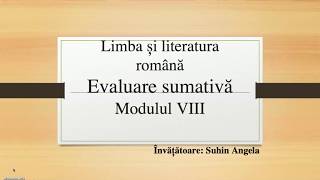 Evaluare sumativă