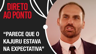 “Falta caráter”, afirma Eduardo Bolsonaro sobre gravação de Kajuru