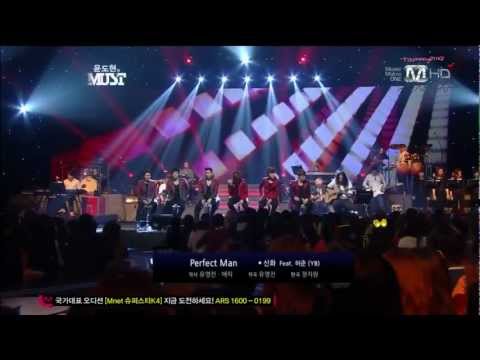 120505 Shinhwa 神話 perfect man 中字  live 尹道賢的MUST