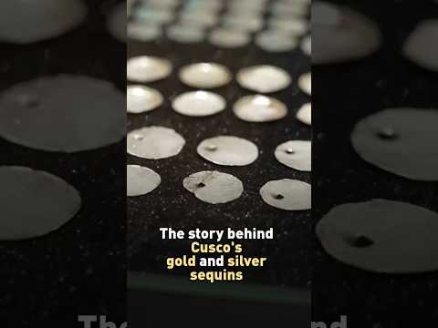 Gold and silver sequins from Cusco