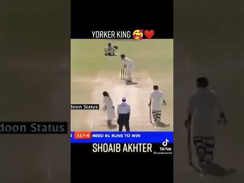 King Of Yorker || Shoaib Akhter Best Bowling