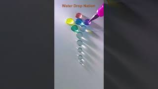 Amazing  water drop coloring art Lighting 183 #shortsfeed #art #waterdrop #artandcraft #satisfying