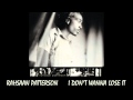 Rahsaan Pattersom - I Don't Wanna Lose It 1997 Lyrics in Info