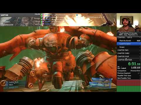 Final Fantasy 7 Remake Speedrun!  Easy NMG on PS5 (WR as of 06/2022)