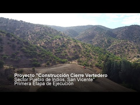 Proyecto Construcción cierre vertedero en Pueblo de Indios, San Vicente Primera etapa de ejecución