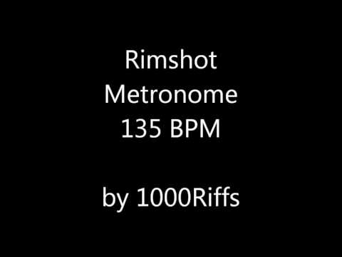 Rimshot Metronome 135 BPM - Beats Per Minute