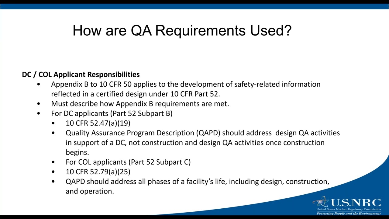 NRIC Tech Talk – Quality Assurance 101