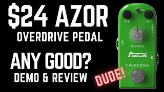 Video thumbnail for Overdrive Guitar Effect Pedal from Azor Demo Review $24 ANY GOOD? by rockongoodpeople