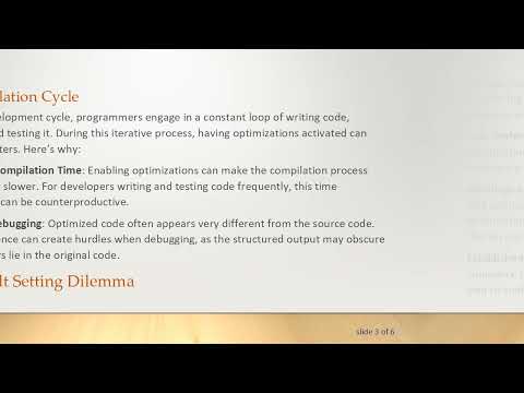 Why do some compilers like gcc require you to activate optimizations?