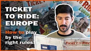The explanation of Train Stations in Ticket to Ride Europe and other rules doubts - Rules Review