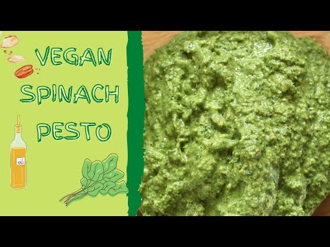 How To Make the *BEST* SPINACH PESTO - Vegan Pesto Recipe (easy)