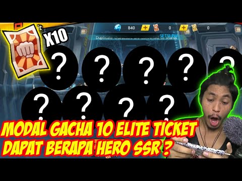 GACHA 10 TICKET ELITE TANPA TIPS AND TRICK DAPAT BERAPA HERO SSR - ONE PUNCH MAN THE STRONGEST