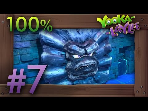Yooka-Laylee 100% Walkthrough Part 7 - World 2 Glitterglaze Glacier #2 (All Quills, Pagies, Secrets)