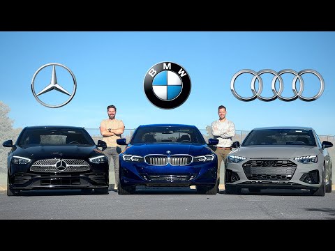 Thumbnail for 2023 BMW 3 Series vs Mercedes C-Class vs Audi A4 // The $50,000 Question by Audi, BMW, Mercedes-Benz, BMW 3 Series