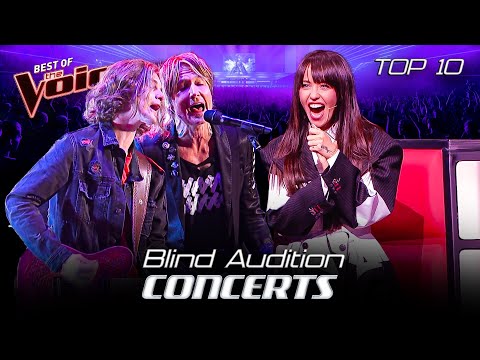 Turning the Blind Auditions into a CONCERT! 🤘 | Top 10