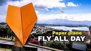 How to make a Paper Airplane that fly Far all DAY - Paper airplane Easy