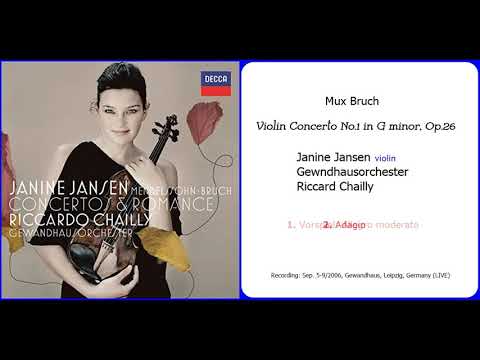 Bruch: Violin Concerto No.1 in G minor Op.26/Janine Jansen/ Gewandhaus Orchester/Riccard Chailly