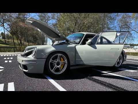 1:18 Porsche RUF SCR 2018 Chalk Grey Diecast Model by Almost Real [Unboxing]