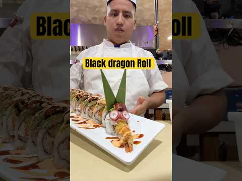 Black dragon roll #sushi #sushichef #dragonroll #🍱 #🍣 ￼￼