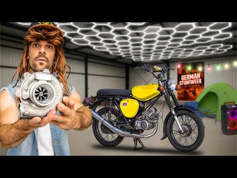 Cult moped gets turbocharged? ... off to the festival!