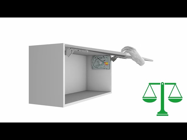 Подъемник FREE SLIM 1.12 накладной светло-серый (372.92.500) Hafele