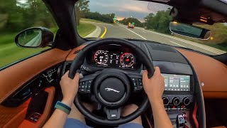 [WR Magazine] 2021 Jaguar F-Type R Convertible - POV Night Drive (Binaural Audio)