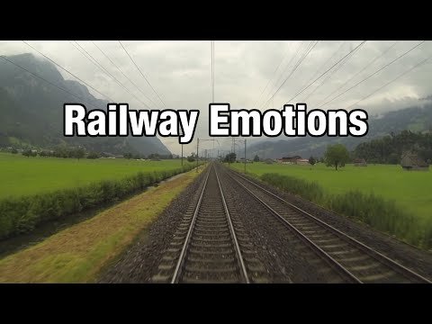 🚆Leichter Regen auf dem Weg zu den vernebelten Bergen (Führerstandsmitfahrt Schweiz | Zürich - Chur)