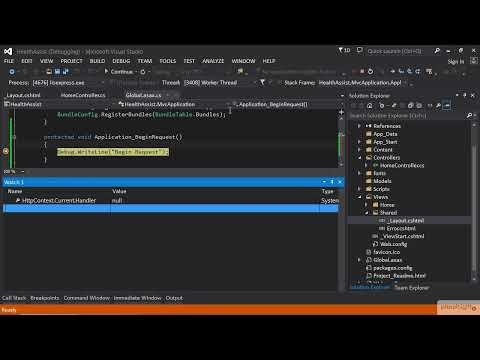 ASP.NET Basics 3 - 2.07 Demo   The Request Life Cycle Events
