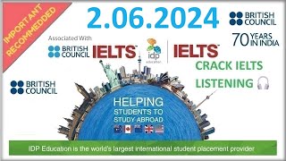 BRITISH COUNCIL IELTS LISTENING PRACTICE TEST 2024  WITH ANSWERS