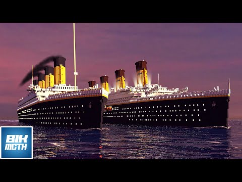 RMS Titanic and  RMS Titanic II - Minecraft Short Animation