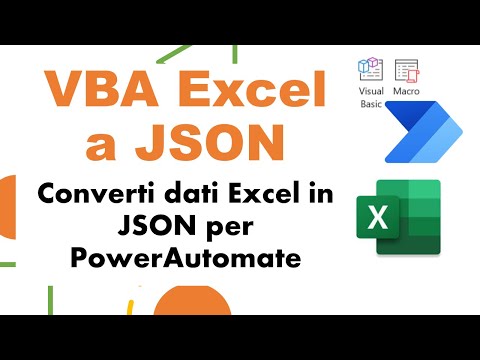 Trasforma Excel in JSON per PowerAutomate |Macraris