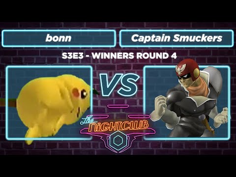 The Nightclub S3E3: bonn (Pika) vs Captain Smuckers (Falcon) - WR4 SSBM