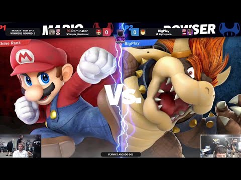Flynn's Arcade 042 Winners Round 2 - Dominator (Mario) Vs. BigPlay (Bowser) SSBU ULTIMATE