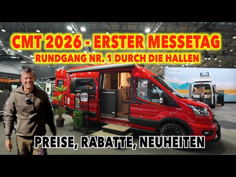 CMT 2026 MESSERUNDGANG 1, Preise, Fahrzeuge, Rabatte,News | Halle 1, 3, 5, 7 | Messe Stuttgart