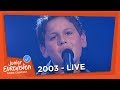 Tom Morley My Song For The World United Kingdom 2003 Junior Eurovision Song Contest