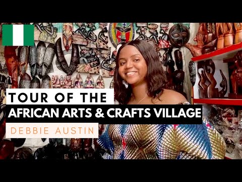 ABUJA: Tour of the JABI AFRICAN CRAFTS and ARTS VILLAGE with Debbie Austin | NIGERIA