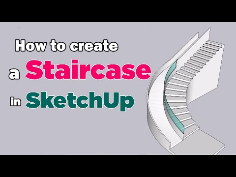 #sketchup How to use the Fredo Scale Plugin in SketchUp for create a duplex staircase with slides!