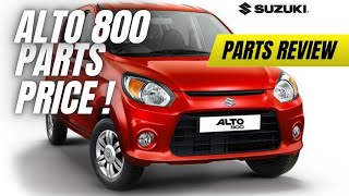 Suzuki Alto 800 All Parts Name and Price List | 2025 Updated